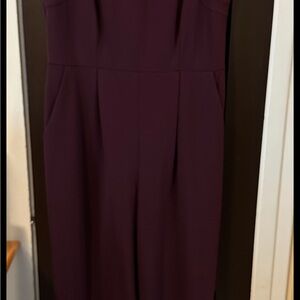 Calvin Klein Strapless Dress in Deep Purple